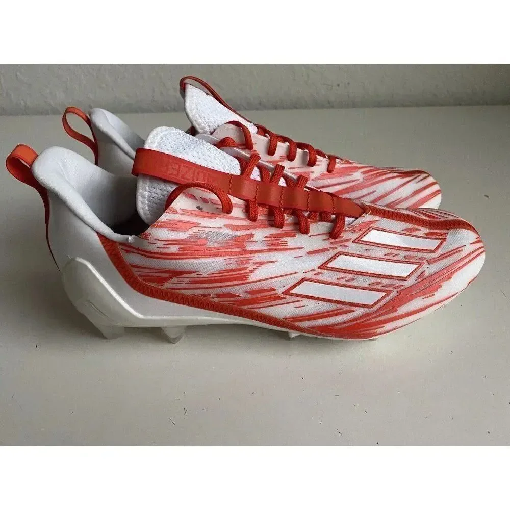 Adidas Adizero Football‎ Cleats Men’s Size 12 Orange White Shoes HP8748 NEW